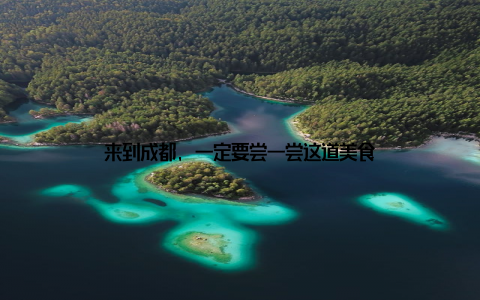 来到成都, 一定要尝一尝这道美食