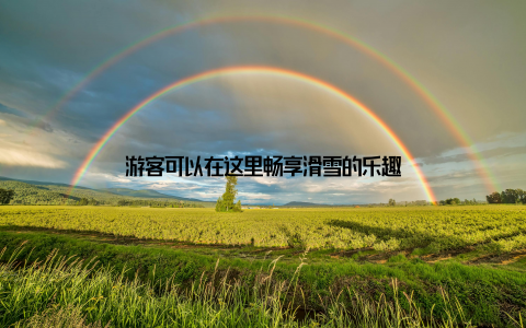 游客可以在这里畅享滑雪的乐趣