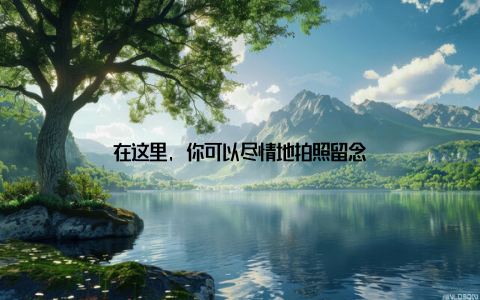 在这里, 你可以尽情地拍照留念