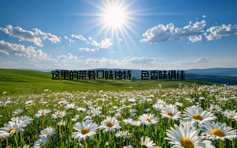 这里的菜肴口味独特, 色香味俱佳