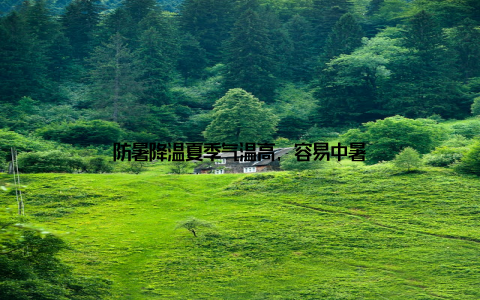 防暑降温夏季气温高, 容易中暑